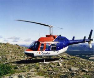 yapboz Canadian Bell 206 helikopter
